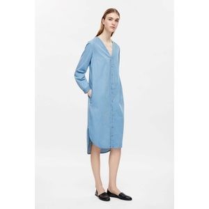 Cos V-neck Chambray Dress